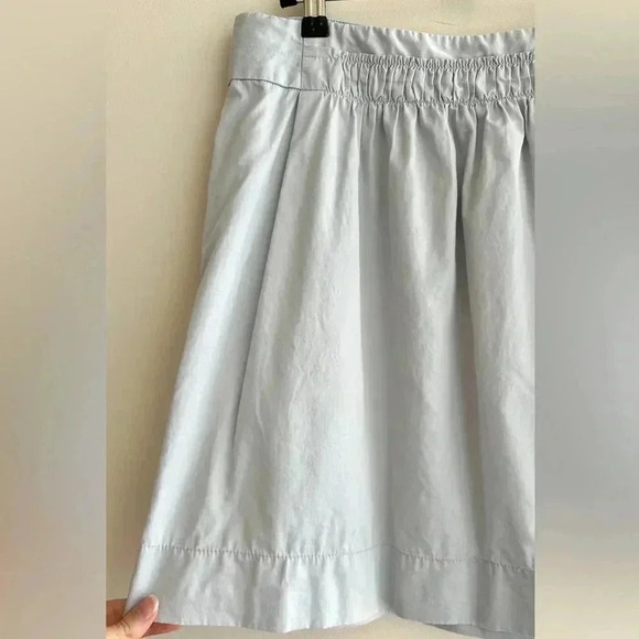 J. Crew Light Grey A-Line Mini Stretch Skirt, Size 6 - Picture 15 of 16